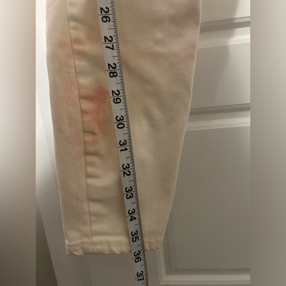 GAP Pastel Tie-Die White Cotton Candy Skinny Jeans - Picture 2 of 8